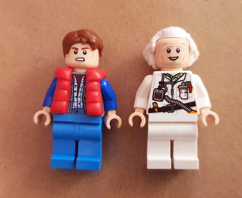 LEGO Speed Champions Zeitmaschine DeLorean 77256 Minifiguren