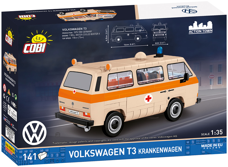 COBI 24636 Volkswagen T3 Krankenwagen