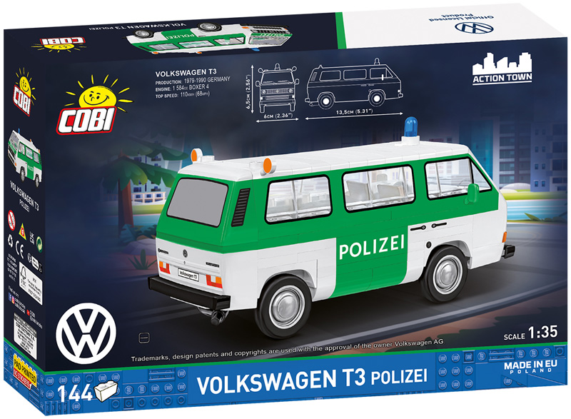 COBI 24637 Volkswagen T3 Polizei