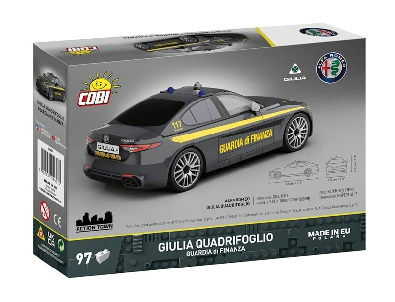 COBI 24657 Alfa Romeo Quadrifoglio Guardia Di Finanza