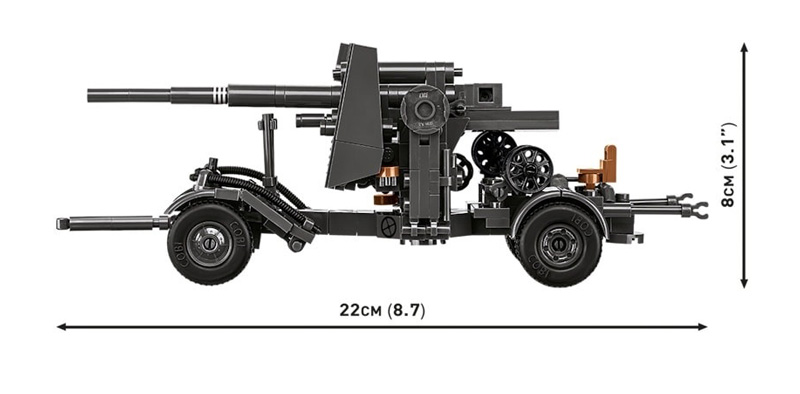 COBI 3140 8.8cm Flak with Carriage