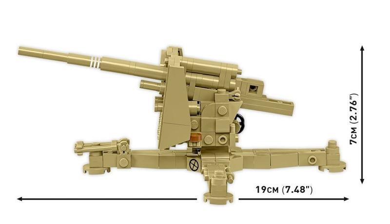 COBI 8.8cm Flak 18 3141 Set Maße