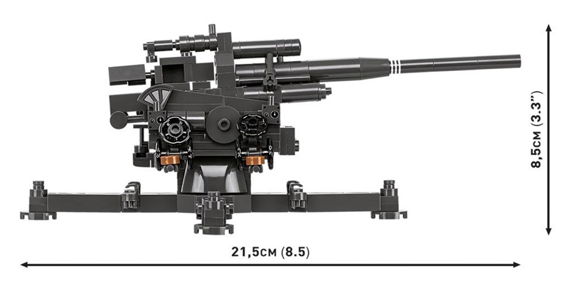 COBI 3142 10.5cm Flak 39 Set Maße