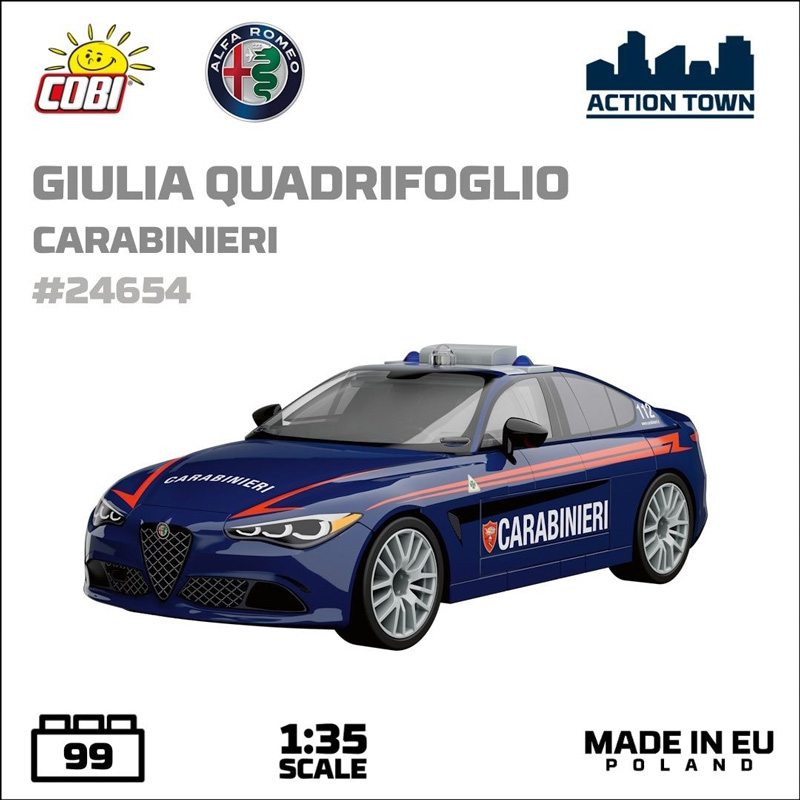 COBI 24654 Alfa Romeo Carabinieri Aufkleber Ankündigung
