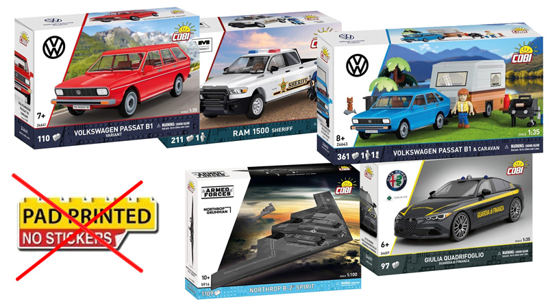 COBI Januar 2026 Neuheiten Aufkleber Titel