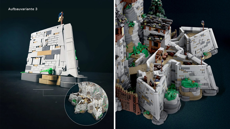 BlueBrixx Burg Blaustein Festungsspitzen 108932