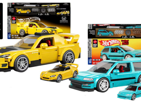 Zwei 1:32 Hondas gehören zu den ersten Mattel Brick Shop Neuheiten für 2026