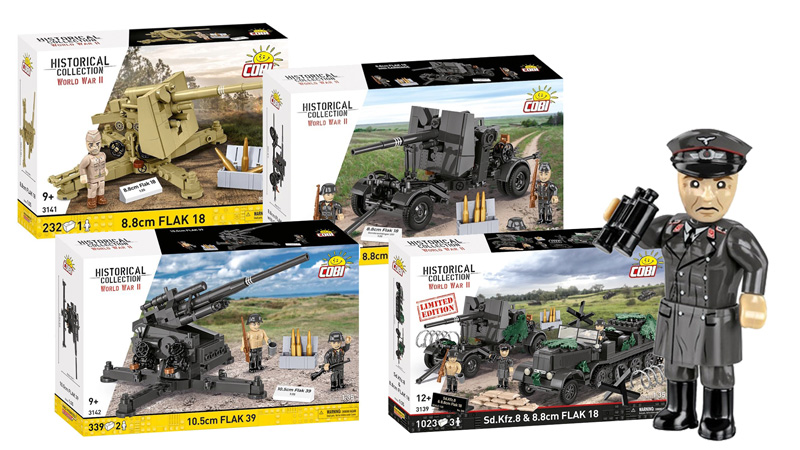 COBI Flak Varianten: 3139, 3140, 3141 und 3142 im Vergleich Titel