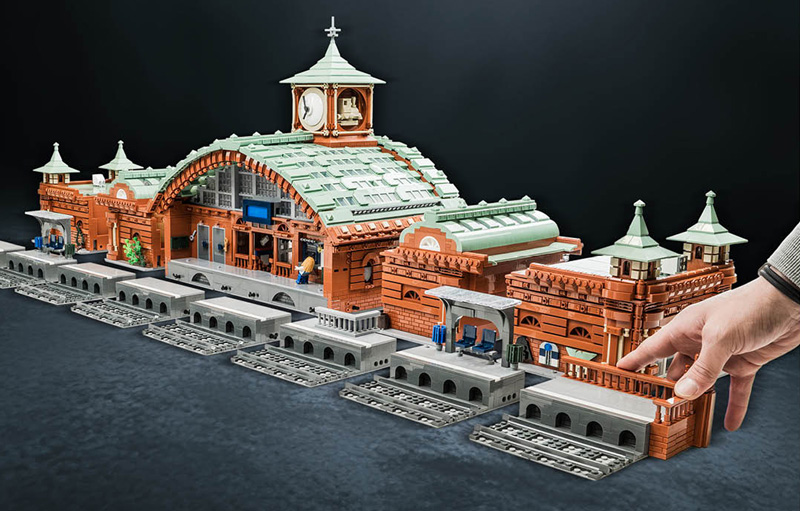 Bluebrixx Hauptbahnhof Studgart aufgebaut