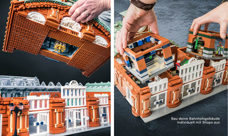 Bluebrixx Hauptbahnhof Studgart aufgebaut