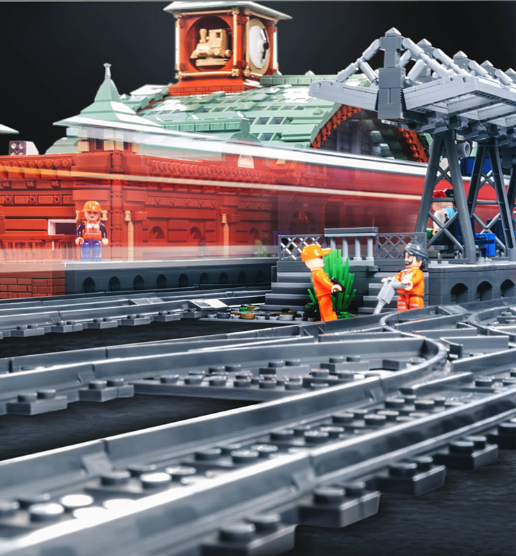 Bluebrixx Hauptbahnhof Studgart aufgebaut