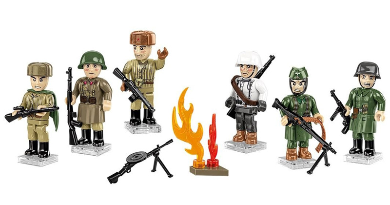 COBI 2061 Battle of Stalingrad Minifiguren Set
