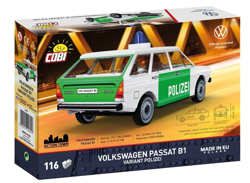 COBI 24645 Volkswagen Passat B1 Polizei Box