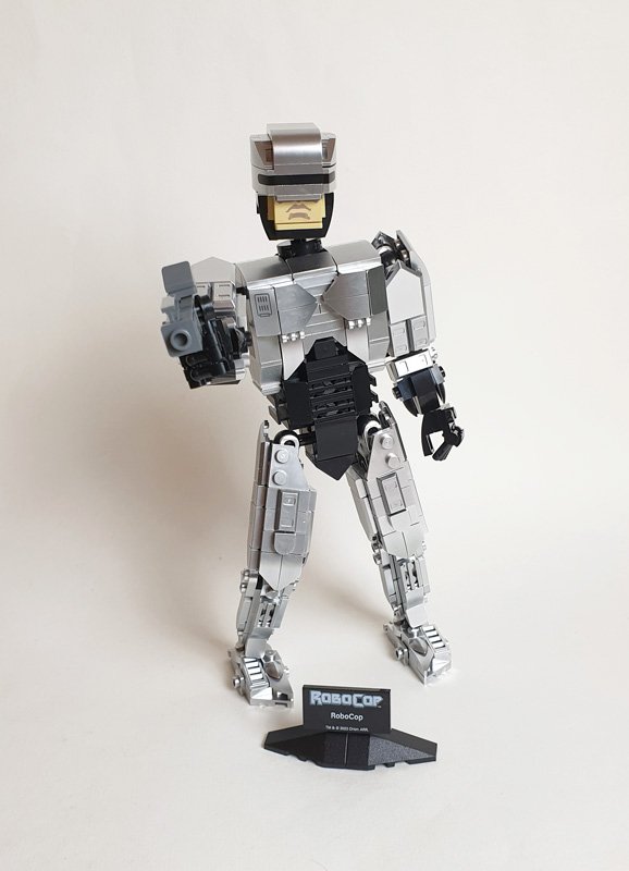 BlueBrixx RoboCop Actionfigur 106902 gebaut