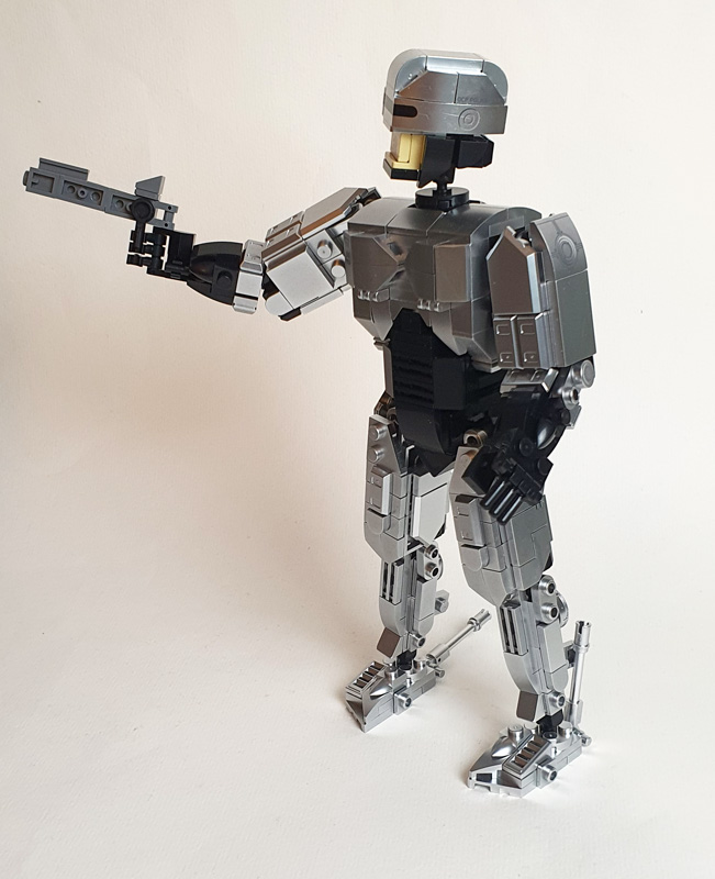 BlueBrixx RoboCop Actionfigur 106902 gebaut