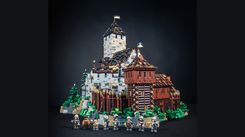 BlueBrixx Burg Blaustein Vorburg Pro 108714