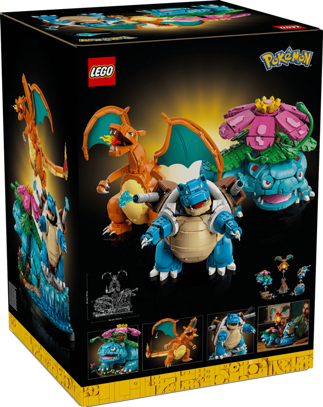 LEGO Pokémon 72153 Bisaflor, Glurak und Turtok Box