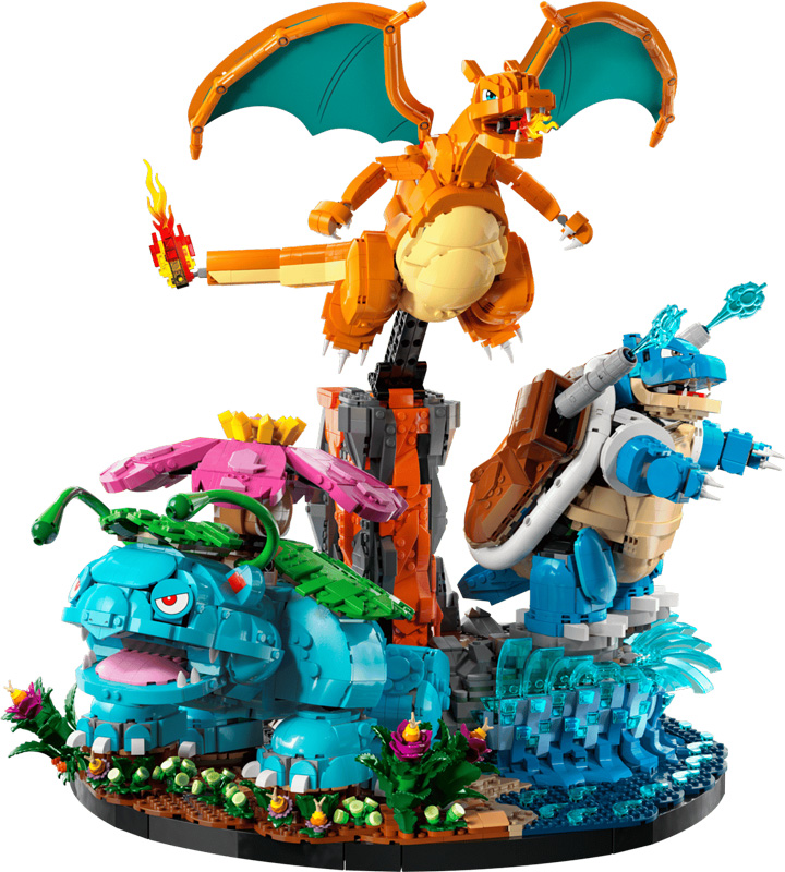 LEGO Pokémon 72153 Bisaflor, Glurak und Turtok