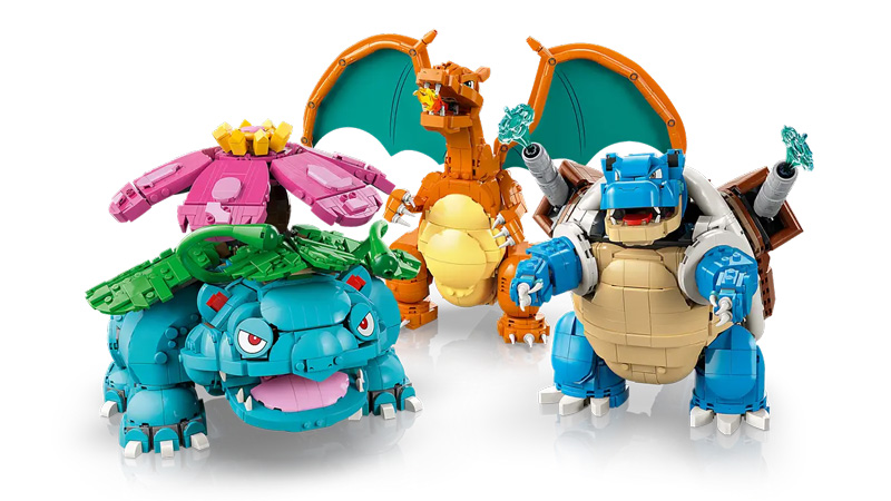 LEGO Pokémon 72153 Bisaflor, Glurak und Turtok