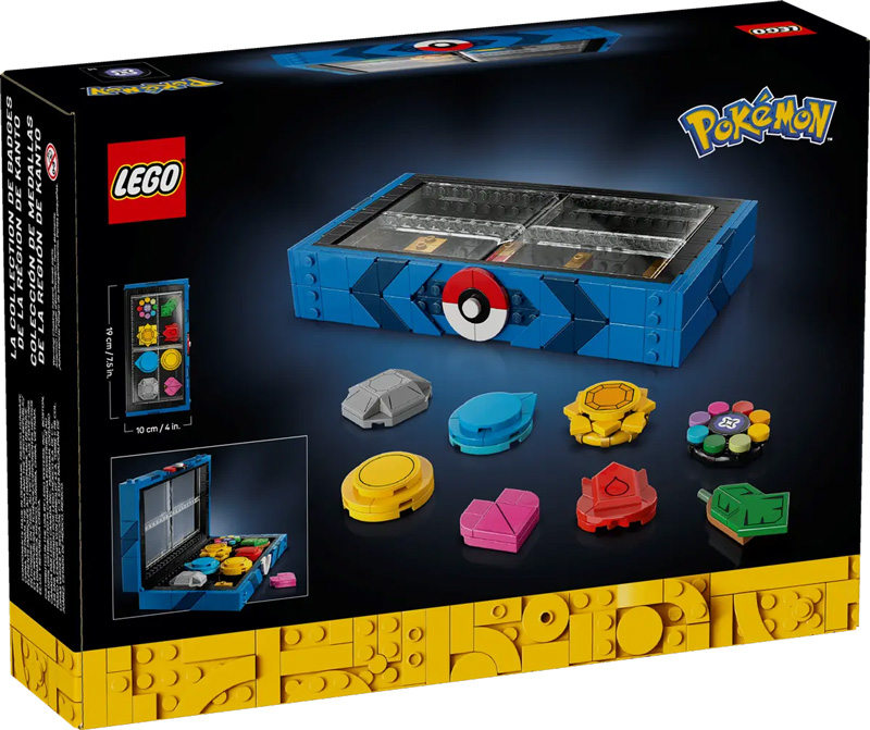 LEGO Pokémon 40892 Kollektion mit den Orden der Kanto-Region