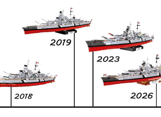 Sechste Version der Battleship Bismarck von COBI (4860) erscheint im März 2026