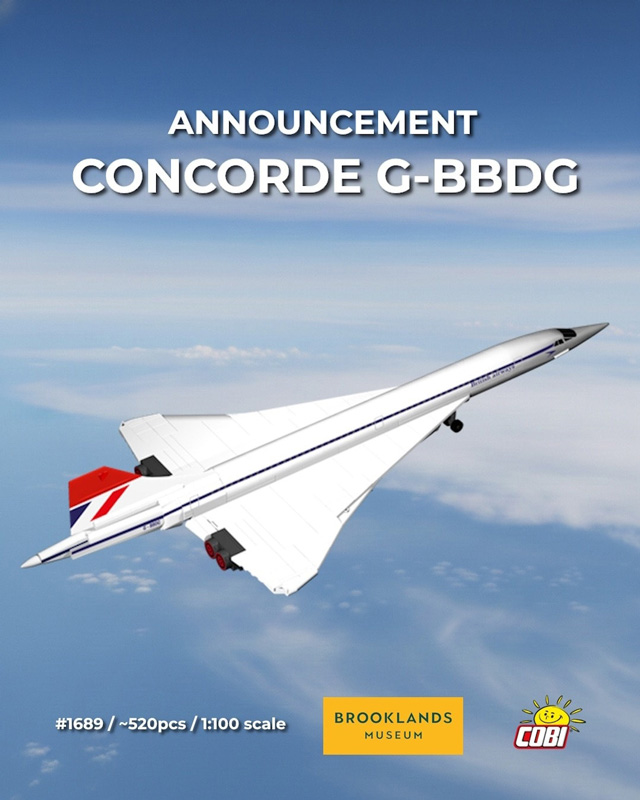COBI 1689 Concorde Ankündigung