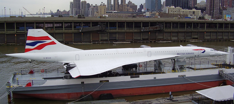 Concorde British Airways Intrepid Sea-Air-Space Museum in New York, USA