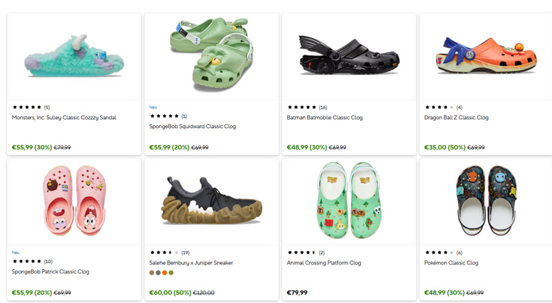 Crocs Schuhe Kooperationen