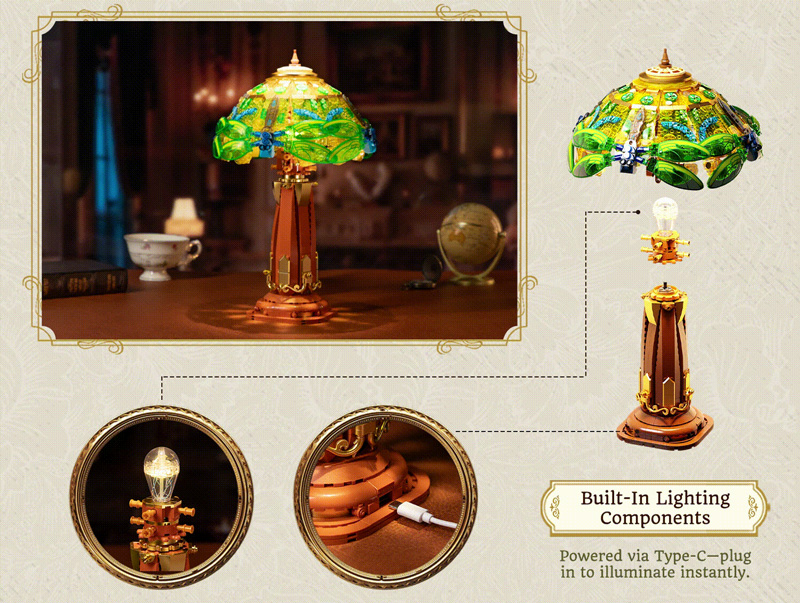 Pantasy 85042 Buntglaslampe Retro Kollektion 85042 Licht