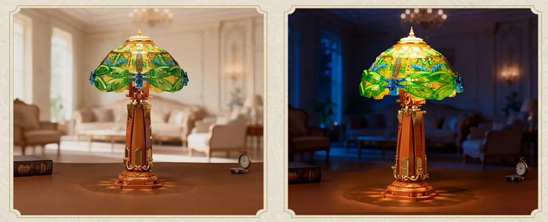 Pantasy 85042 Buntglaslampe Retro Kollektion 85042 Beleuchtung