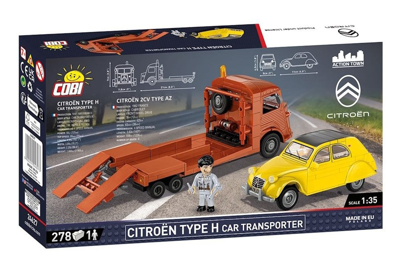 COBI 24627 Citroën Type H (1947–1981) – Car Transporter