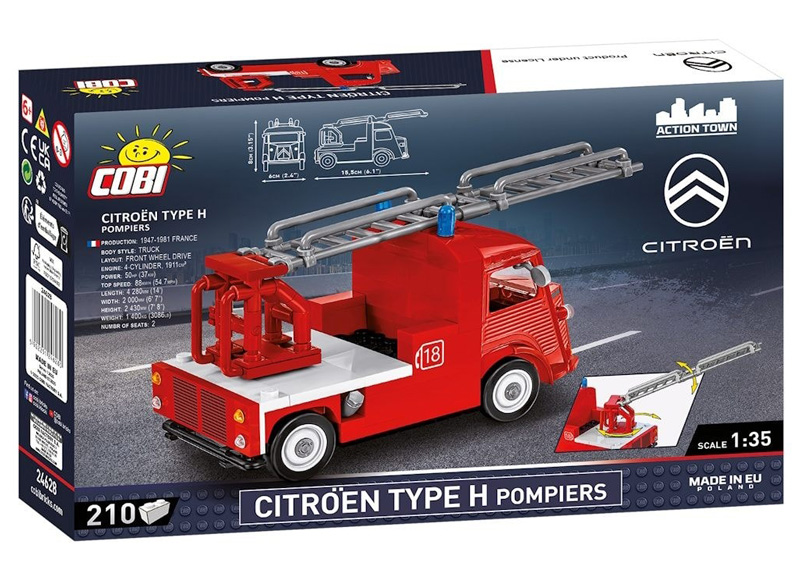 COBI 24628 Citroën TYPE H (1947-81) Pompiers