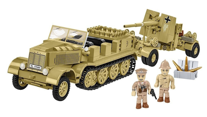 COBI 3143 Sd. Kfz. 8 Towing 8.8 cm Flak 36 Set