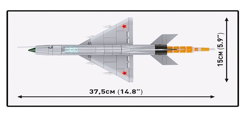 COBI 5918 MiG-21 MF Maße