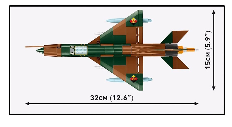COBI 5919 MiG (DDR und Tschechoslowakei) Maße