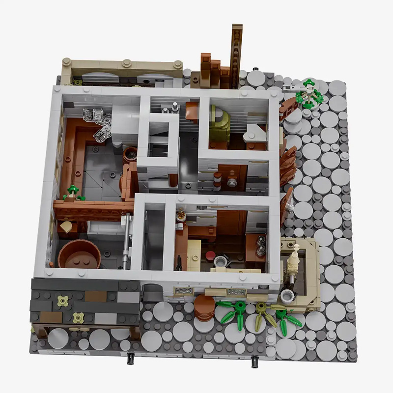 BlueBrixx Mittelalterlicher Straßenzug Badehaus 109218