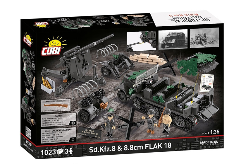 COBI Sd. Kfz. 8 & 8.8 cm Flak 18 Box