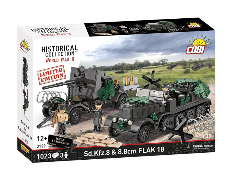 COBI Sd. Kfz. 8 & 8.8 cm Flak 18 Box