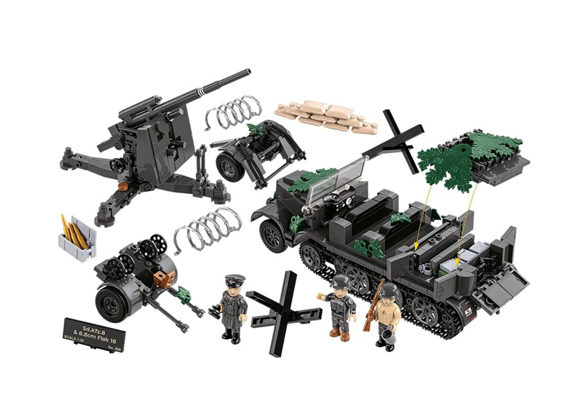 COBI Sd. Kfz. 8 & 8.8 cm Flak 18 Set