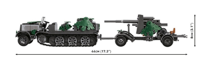 COBI Sd. Kfz. 8 & 8.8 cm Flak 18 Maße