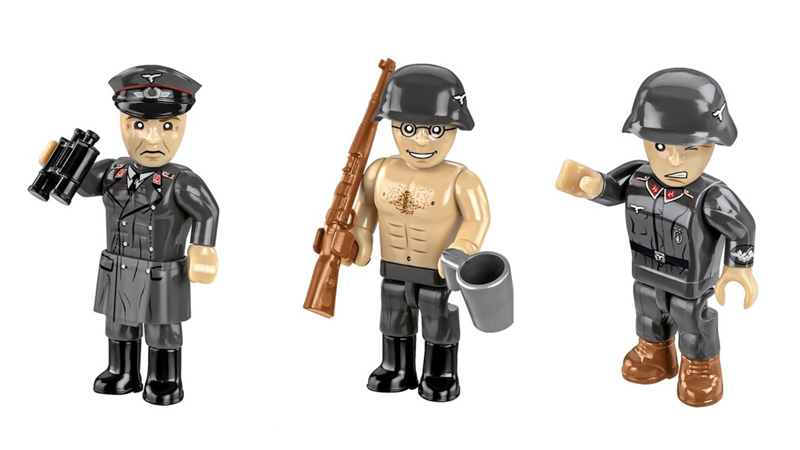 COBI Sd. Kfz. 8 & 8.8 cm Flak 18 Minifiguren