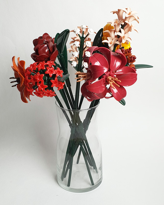 BRIXIES Plus Herbstzauber Blumenstrauß gebauter Strauß