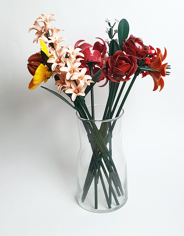 BRIXIES Plus Herbstzauber Blumenstrauß gebauter Strauß