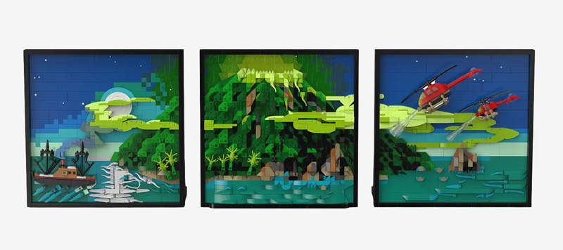 BlueBrixx Die Drei Fragezeichen 3D Bild Toteninsel 108823