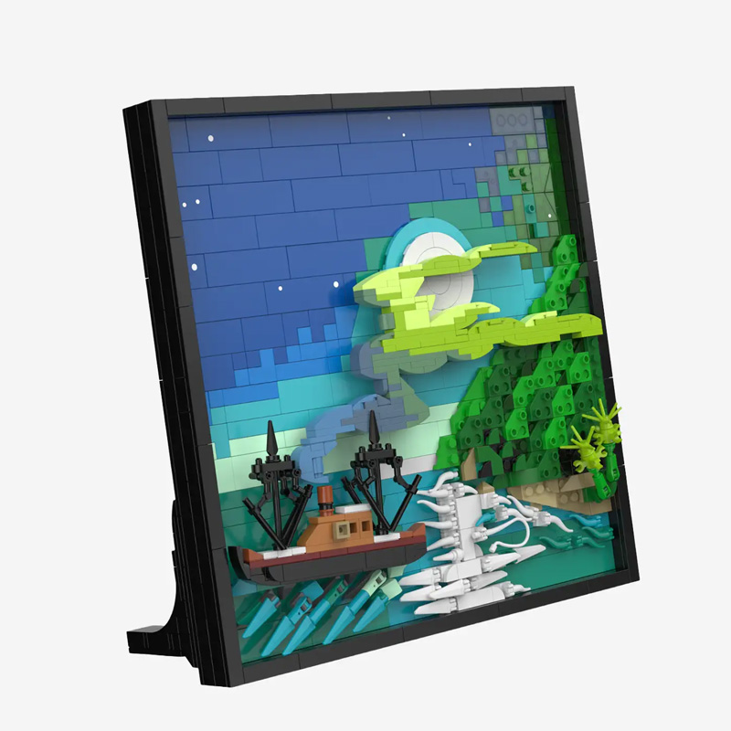 BlueBrixx Die Drei Fragezeichen 3D Bild Toteninsel 108823