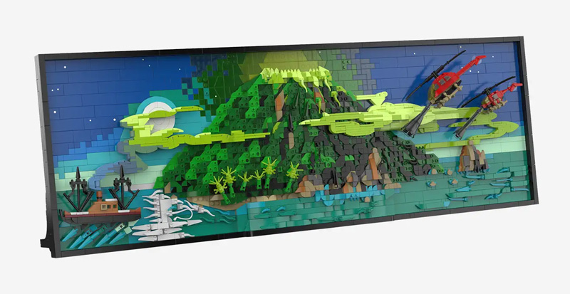 BlueBrixx Die Drei Fragezeichen 3D Bild Toteninsel 108823