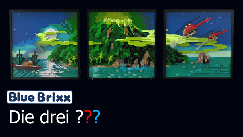 BlueBrixx Die Drei Fragezeichen 3D Bild Toteninsel 108823 Titel