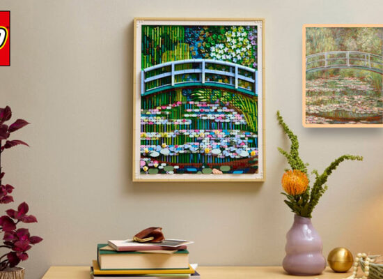 Monets Brücke über einen Seerosenteich als LEGO Art Set (31220) umgesetzt
