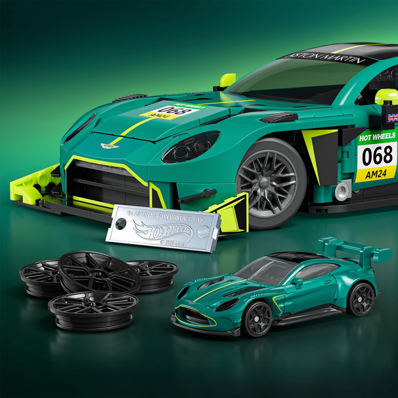 Mattel Brick Shop Hot Wheels ’24 Aston Martin Vantage GT3 JLF51
