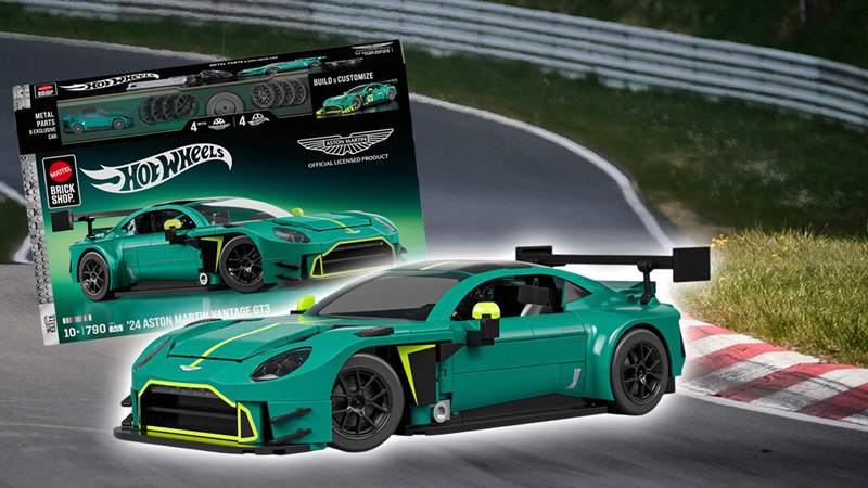 Mattel Brick Shop Hot Wheels ’24 Aston Martin Vantage GT3 JLF51